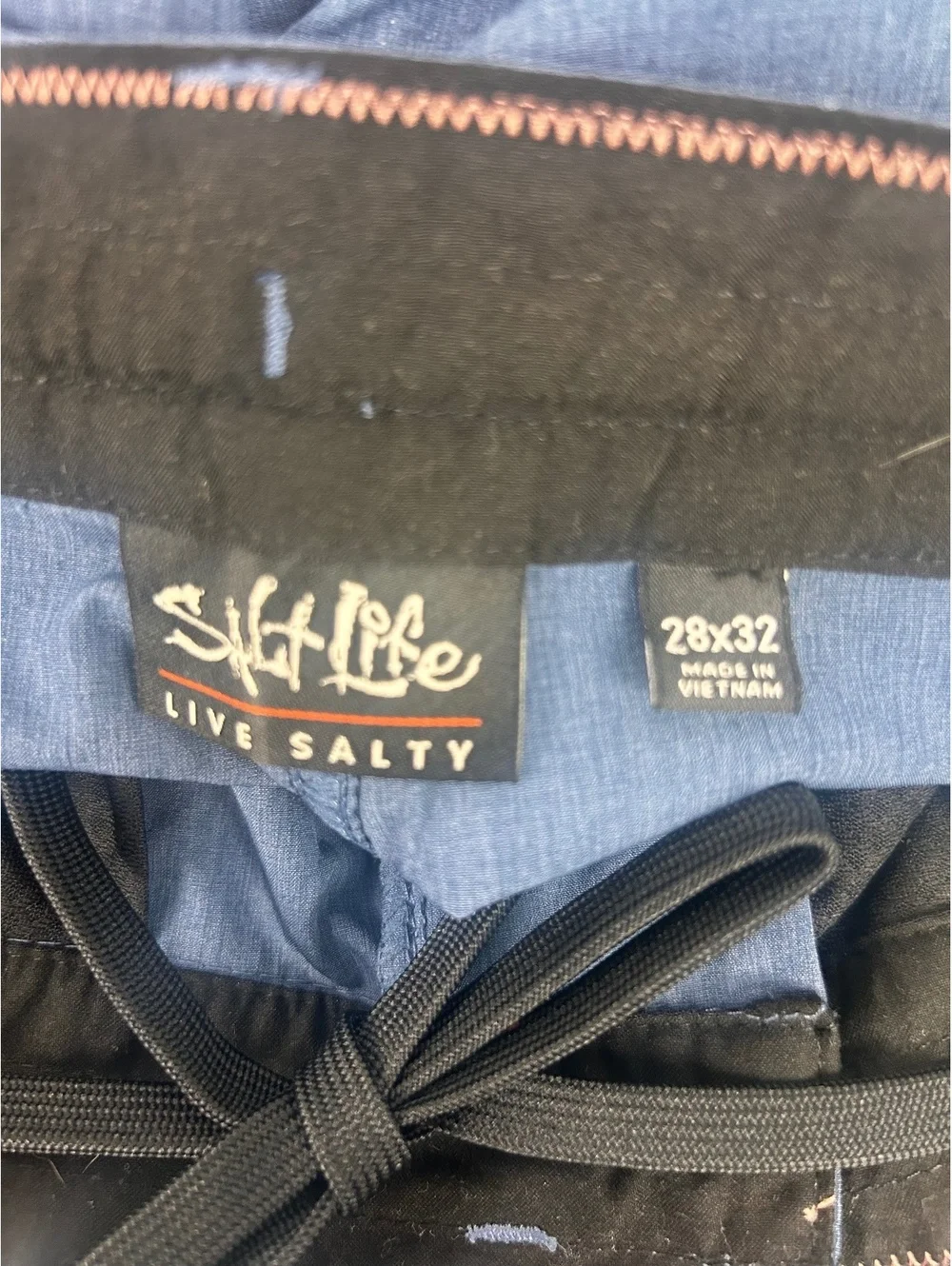 Salt Life Live Salty Men's Blue Cargo Pants Size 28x32